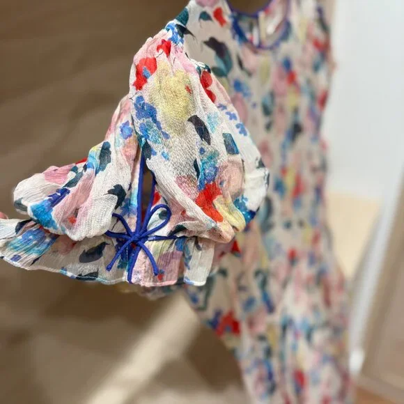 DÔEN (Doen) Floret Dress in Fleur Du Matin (Size Medium, Multicolor Floral) - Picture 7 of 8